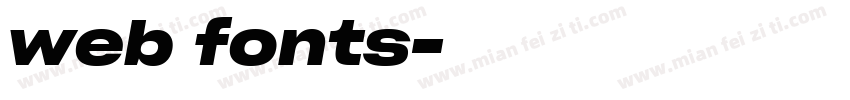 web fonts字体转换